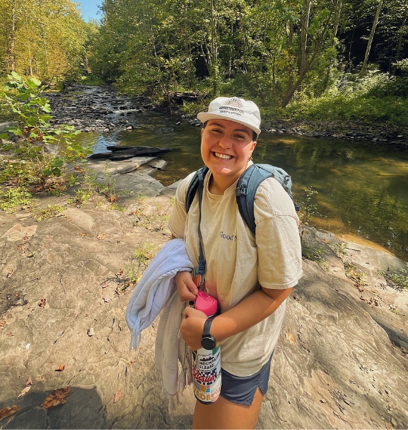 Daisy Fanter during a hike